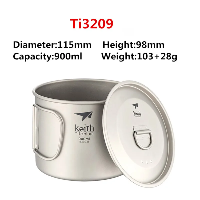 Copos com Tampa Copo de Água de Titânio Dobrável de Parede Copo de Acampamento ao ar Keith Titânio Cabo Simples Livre Caminhadas Viagem Canecas 220 ml 900 ml 13 Keith Titânio Copo De Água De Titânio