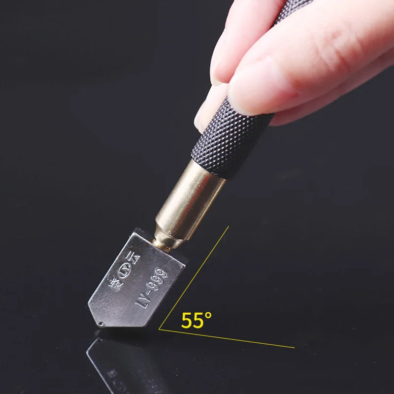 Профессиональный стеклорез черная железная ручка роликовый нож diamond Стекло нож плитка режущий ролик портативный скребок резак