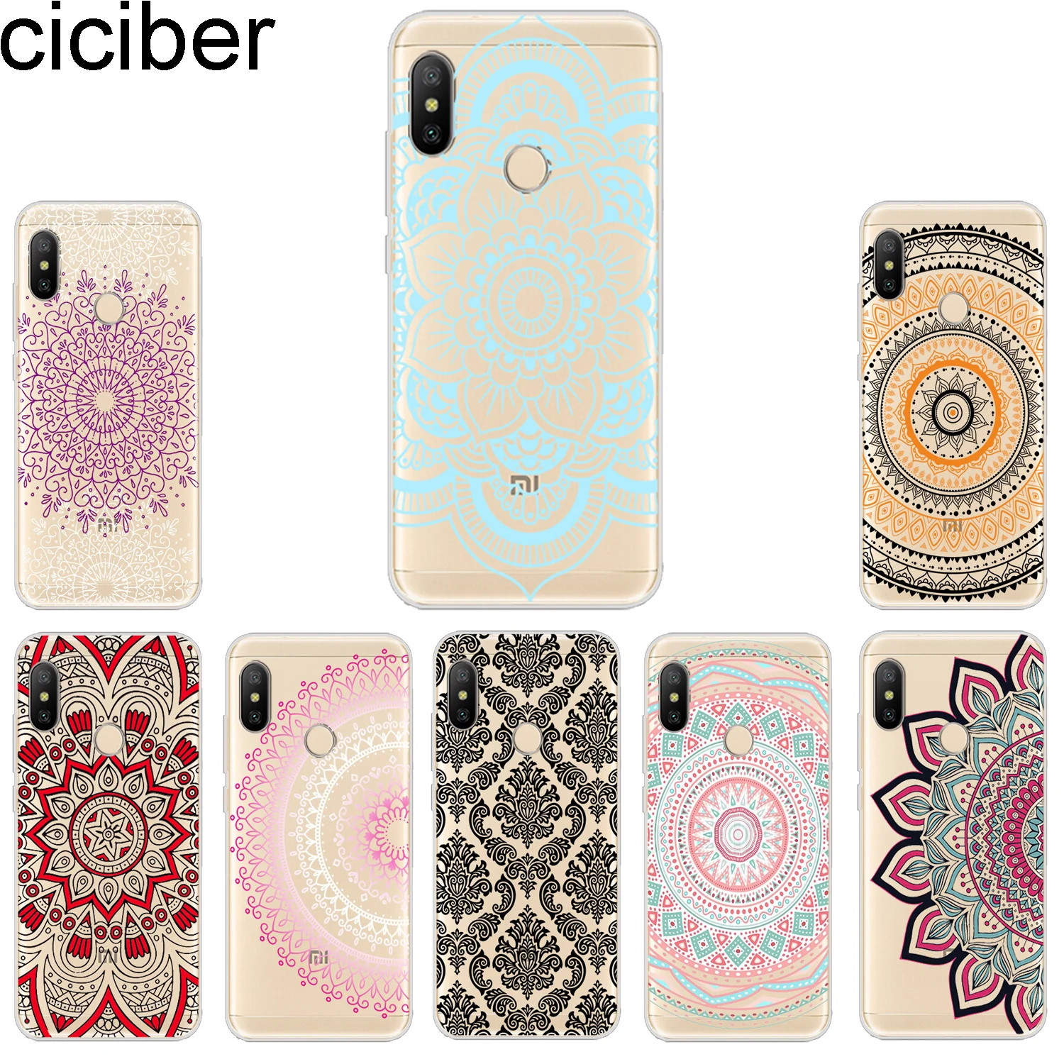 

ciciber Phone Case for Xiaomi Redmi Note 7 6 5 5A 4 4X 3 Pro Soft TPU Back Cover for Redmi S2 5Plus 6A 4A 3S Y1 Lite Mandala