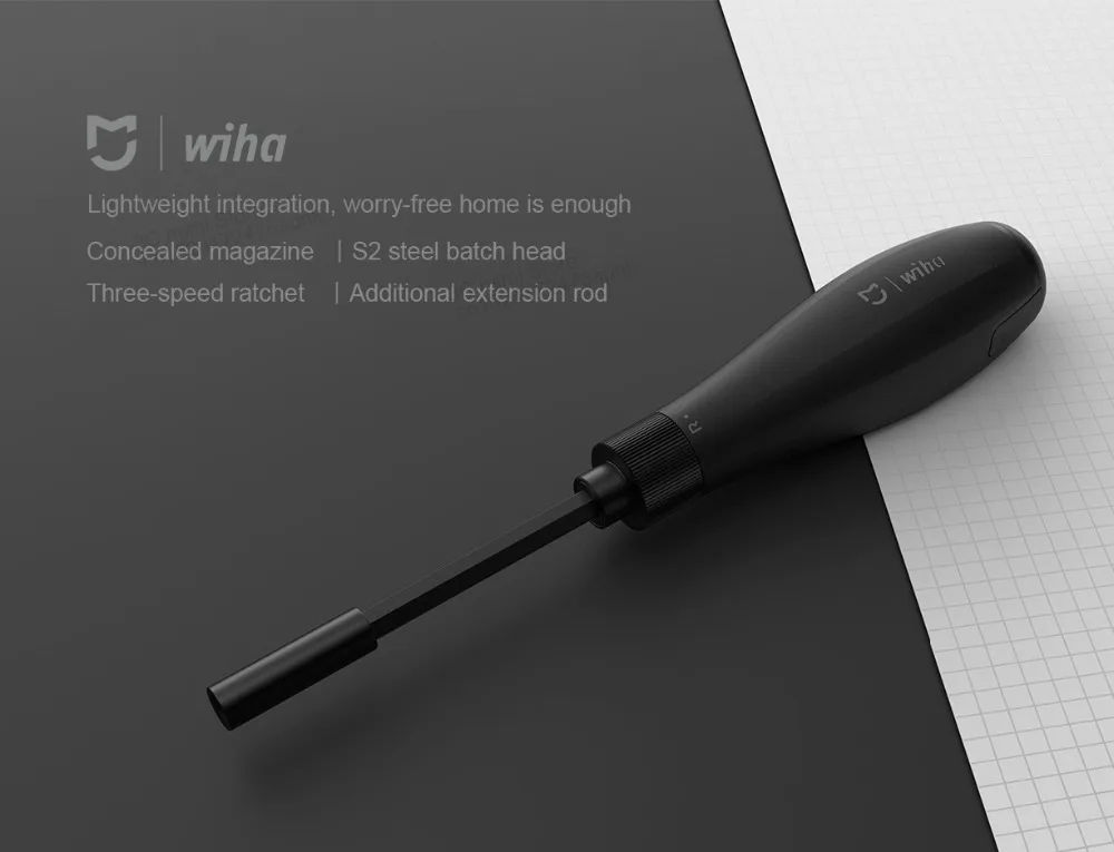 Original xiaomi mijia Wiha 8 in 1 ratchet screwdriver home high precision bite cartridges screwdriver repair tools smart home