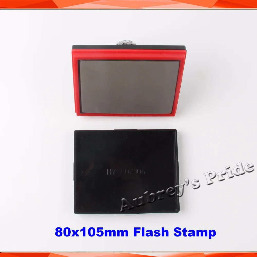 

Rectangle 80x105mm Stamp Shell Holder +4mm Rubber Pad +Sponge Mat Photosensitive Portrait Flash Selfinking Stamping Making Seal