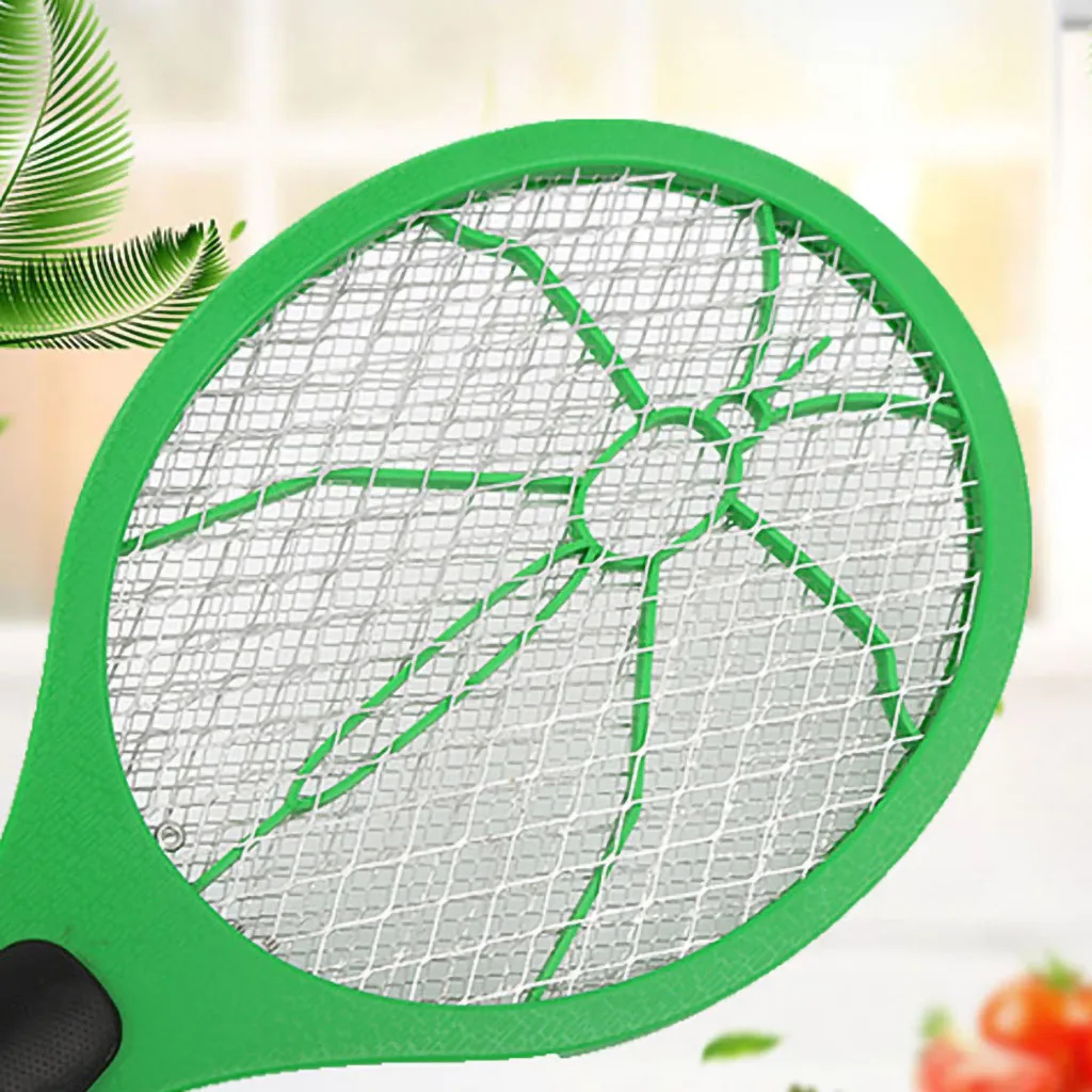 Operated Hand Racket Electric Mosquito Swatter Insect Home Garden Pest Bug Fly Mosquito Zapper Swatter Killer#3