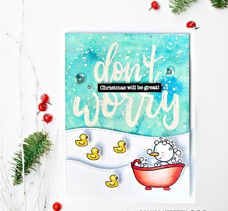 

Don't worry Transparent clear stamp for DIY Scrapbooking/Card Making/Kids Christmas Fun Decoration Supplies