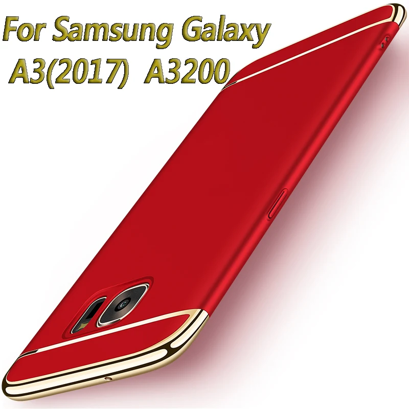 

For Samsung Galaxy A3 2017 A320 case Luxury Gold Plating Armor cellphone shell back cover case for s Galaxy a3(2017) A320F A3200