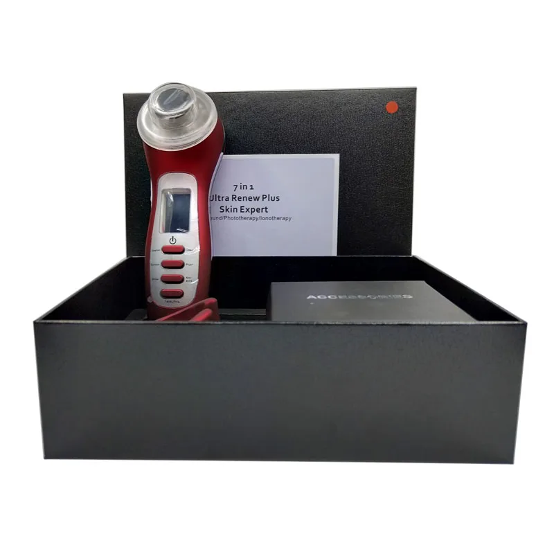 

3MHZ Ultrasonic High Frequency Vibration Galvanic Photon Microcurrent Face Firming Lifting Skin Tightening Facial Beauty Machine