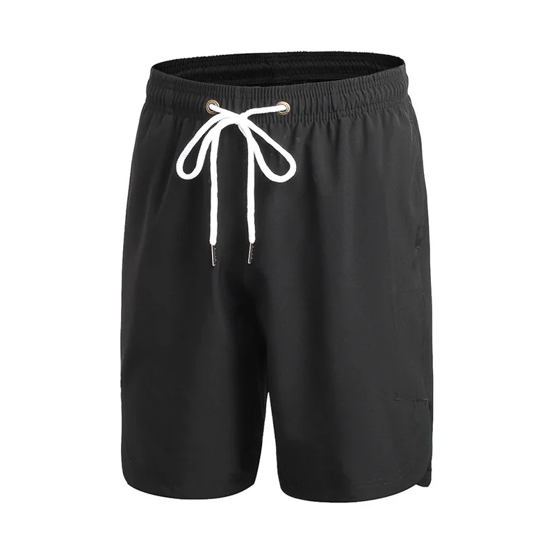 IEMUH Брендовые спортивные мужские пляжные шорты летние мужские дышащие шорты для серфинга облегающие быстросохнущие пляжные шорты мужские шорты для плавания пляжная одежда - Цвет: Черный