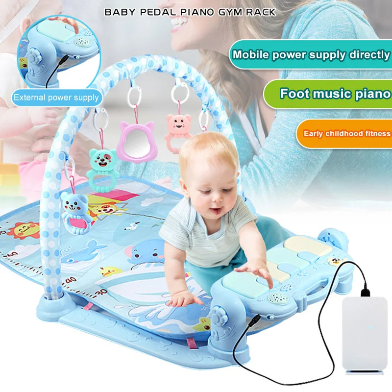 

1 Pcs Kids Children Play Mat Gym Fitness Rack Baby Toy Piano Music Early Education @ZJF