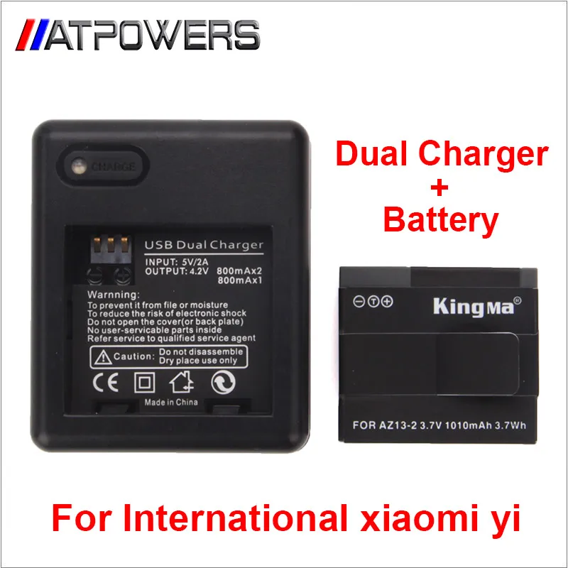 Prix pour International version Xiaomi yi Xiaoyi remplacer Batterie Rechargeable Batterie + Double Chargeur Pour International yi Camera Action Prix pour International version Xiaomi yi Xiaoyi remplacer Batterie Rechargeable Batterie + Double Chargeur Pour International yi Camera Action