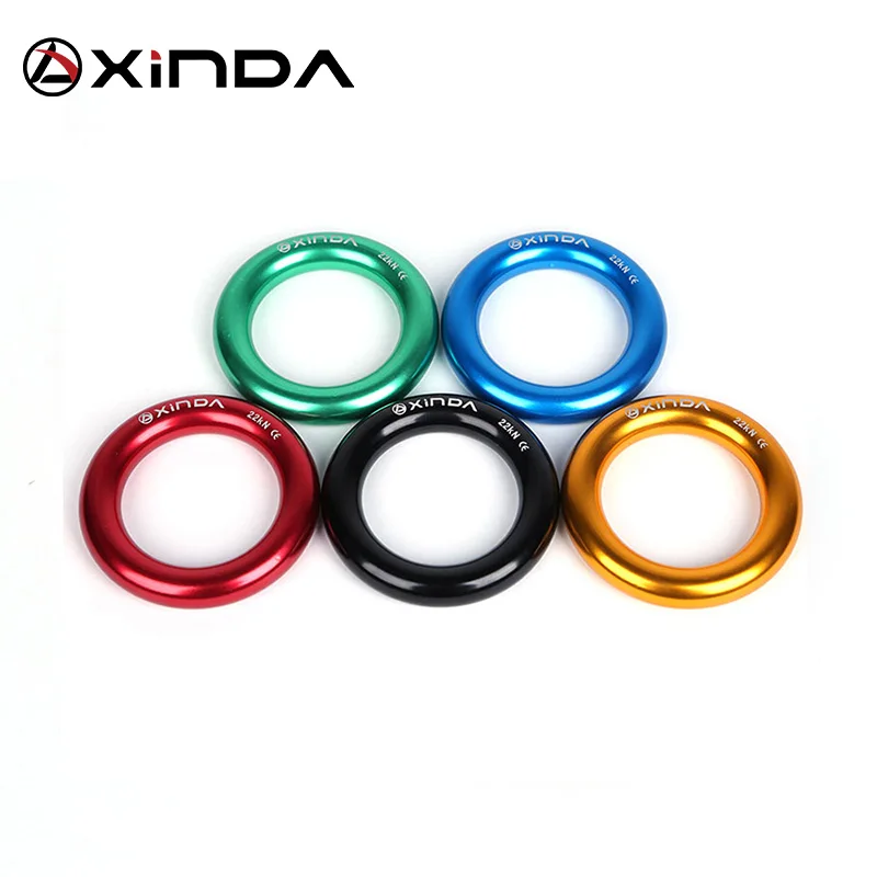 Outdoor Mountaineering Climbing Multi-purpose Ring 22KN Xinda Aluminum alloy Small Ring Climbing Tree Flat Belt Loop Rappel