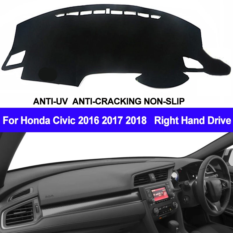 TAIJS для Honda Civic VTi-S VTi-L RS 2016 2017 2018 крышка приборной панели автомобиля коврик