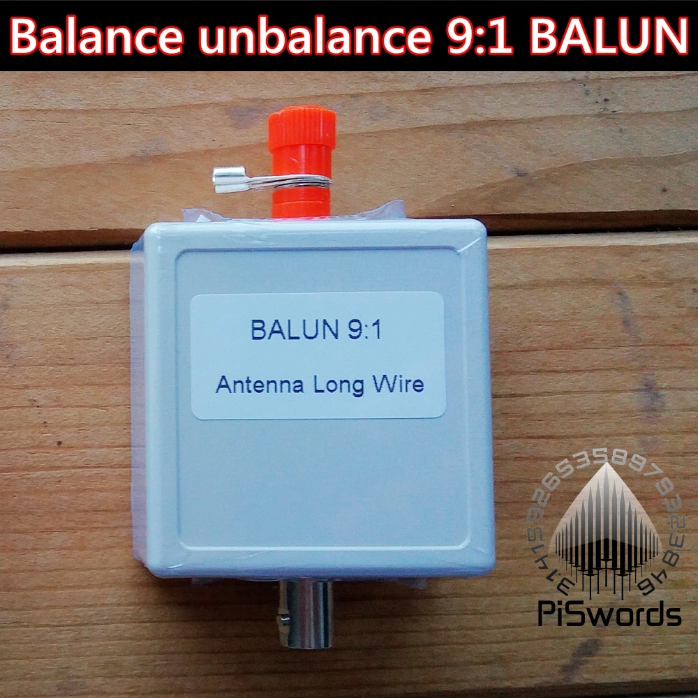 

PISWORDS Balance unbalance long Antenna BALUN 9:1 for SDR Software Defined Radio with BNC interface