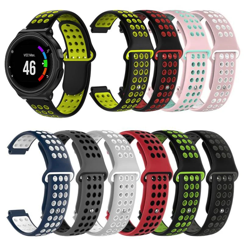 

9 colors Silicone Replacement Watch Band for Garmin Forerunner 230 / 235 / 220 / 620 / 630 / 735 watch Outdoor Sport Watchstrap