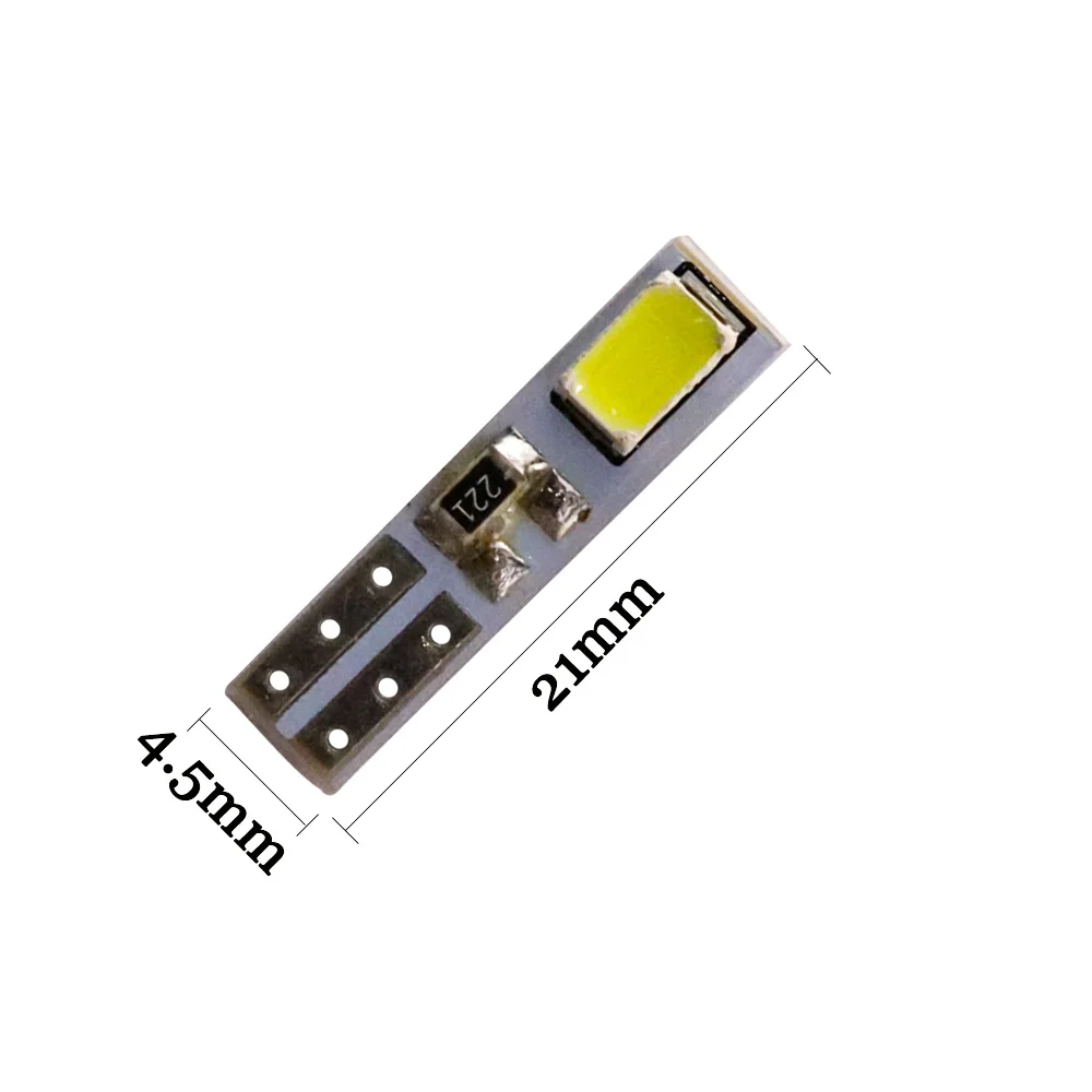 100 шт. T5 2 SMD 5630 W3W Led 74 73 Клин 12 В 5730 2SMD приборная кластер Светодиодная панель