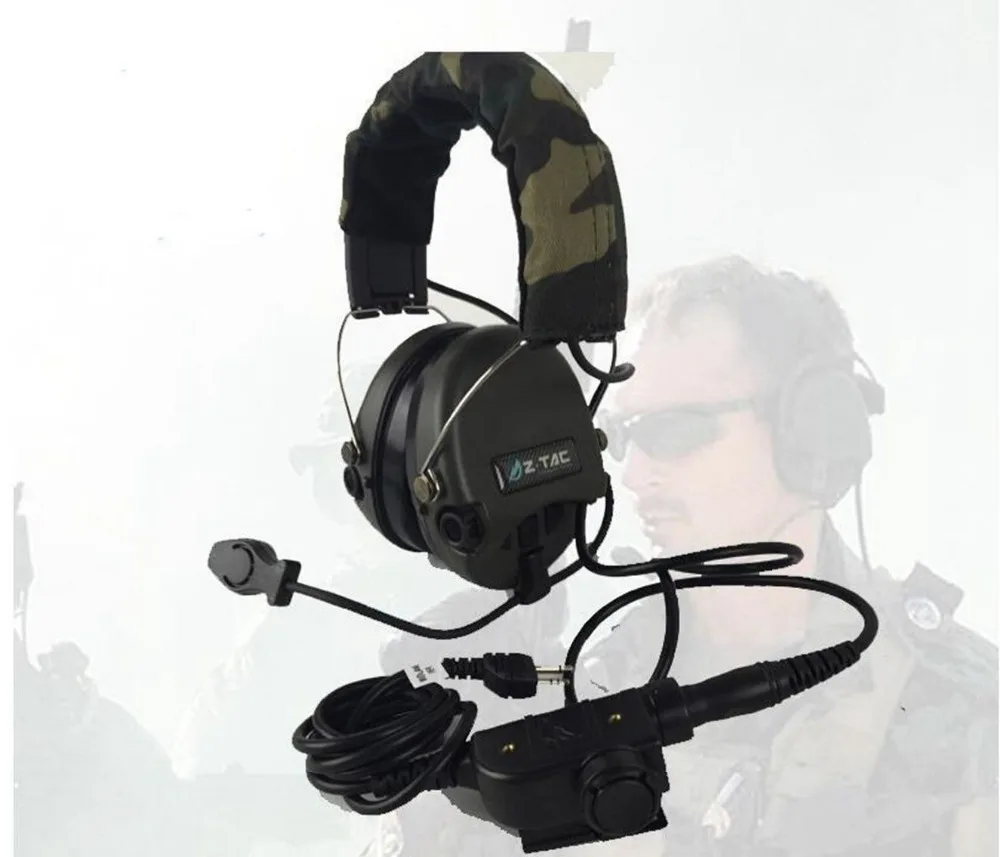 Hunting Tactical Headset Airsoft Camouflage Military Standard Headset