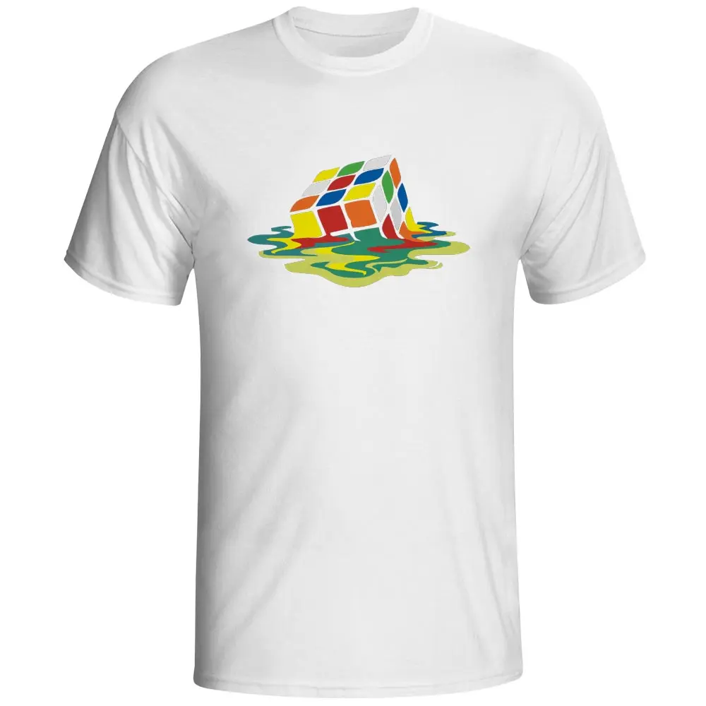 

The Big Bang Theory Funny Design Cube Colorful T Shirt Printed T-shirts Cool Fashion Style Boys Male Tee Rubik Clothes Tops Tees