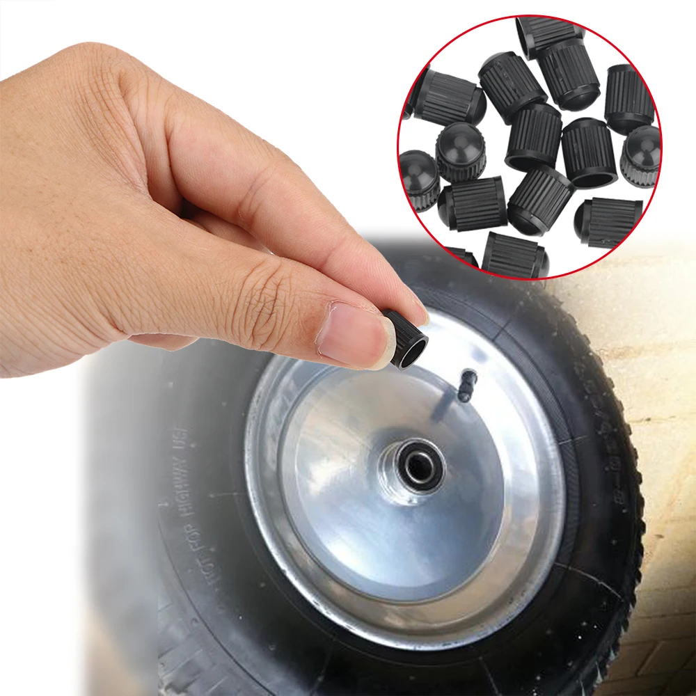 100PCS Plastic Car Tire Valve Caps Car styling Auto Truck Bike MTB Dust