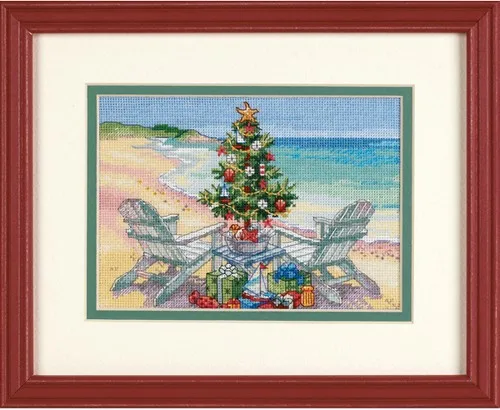 cs-2469 Cross Stitch Kit Christmas on the Beach Bag Gulf Xmas Tree Chair dim 70-08832 08832 8832