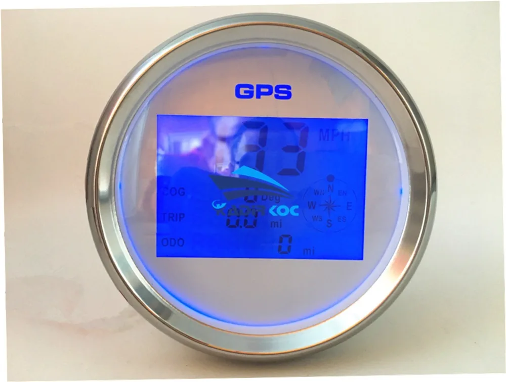 1 упаковка 85 мм цифровой gps Скорость ometers 0-999 ЖК-дисплей Водонепроницаемый Скорость одометров Mileometers 9-32 в пост, SOG, COG поездка ODO для авто лодка