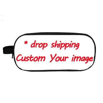 

Custom Your Image Customized Pattern Pencil Case Children Boys Girls Students School Case Stationery Bag Drop Shipping