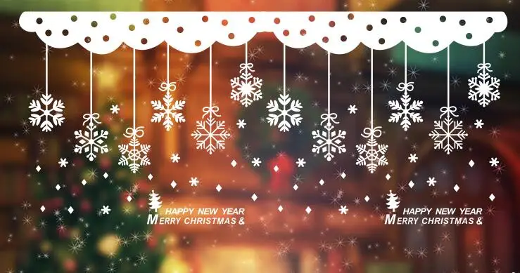 Christmas Snowflake Strap Festival Atmosphere Decoration Store