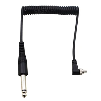 

50pcs 6.35mm 6.3mm 1/4" to Male PC Sync FLASH Cable with Lock