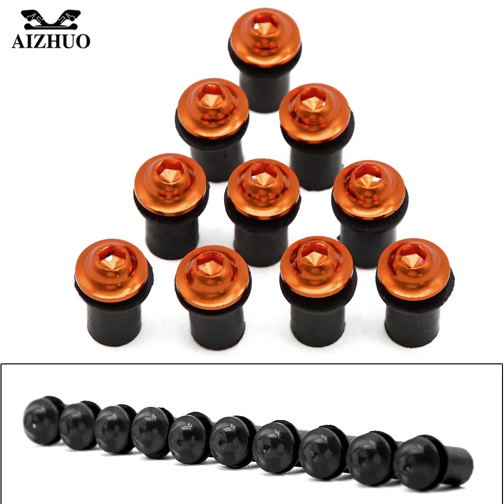 5mm Motorcycle Windshiled Screws Windshiled Bolts Windscreen Spike Bolts Nuts For KTM DUKE 200 390 RC200 690SMC SMR 990SMT RC125