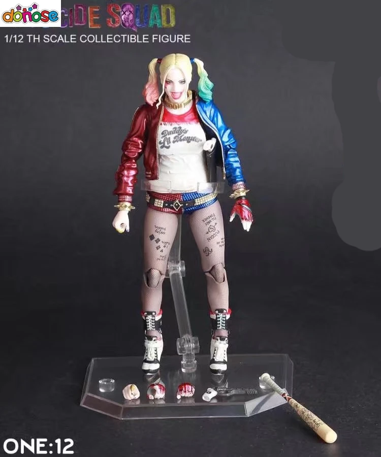 Сумасшедшие игрушки отряд самоубийц Harley Quinn версия подвижная 1/12 th статуя ПВХ
