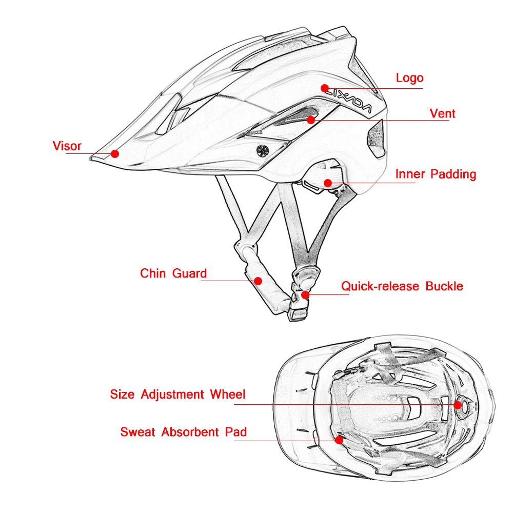 Lixada ультра-легкий горный велосипед велосипедный шлем спортивный защитный шлем 13 вентиляционных отверстий