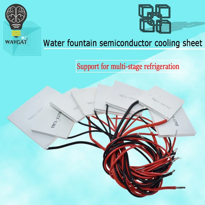 

TEC1-12706 TEC1-4902 TEC1-27145 TEC1-12710 TEC1 27145 SP1848 12V TEC Thermoelectric Cooler Peltier DIY cooling tool Water cooled