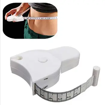 

150cm Retractable Ruler Fitness Accurate Fitness Caliper Body Waist Chest Arms Legs Measuring Tape Circumference Ruler White