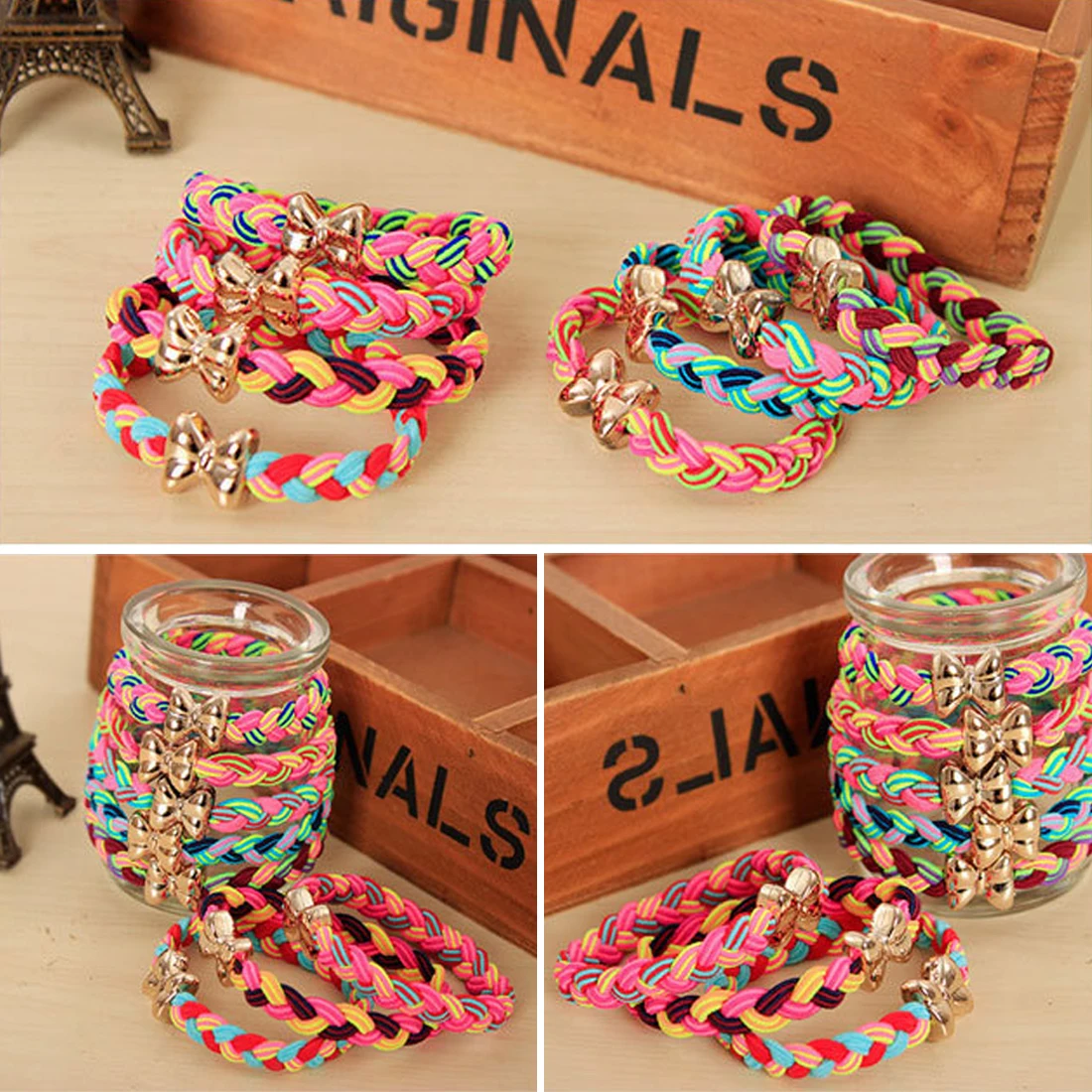 Buy 10Pcs/Lot New Fashion Bowknot Braided Super
