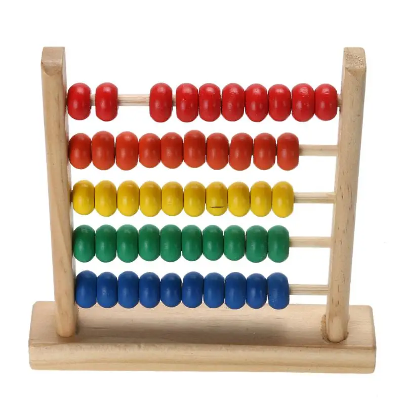 

Wooden Early Educational Toy Small Rainbow Abacus Bead Mathematics Toys Kids Child Intelligence Development for Children Gift