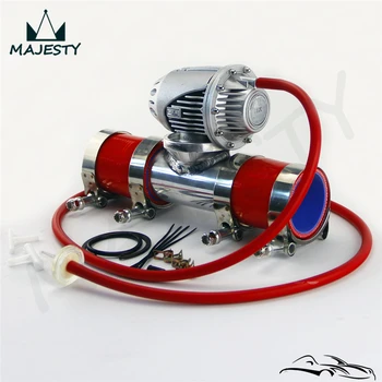 

SQV Blow Off Valve BOV IV 4 +3" Flange Pipe + Silicone Hose +Clamps kit red