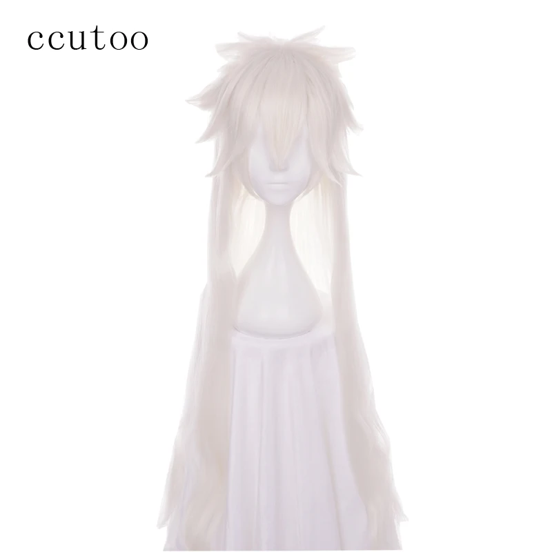 Ccutoo Touken Ranbu онлайн 100 см длинные прямые белый Синтетические волосы Косплэй парик Термостойкость