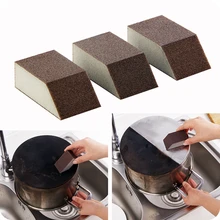 3 magic sponges to remove rust scale kitchen cleaning brush bowl wash pot