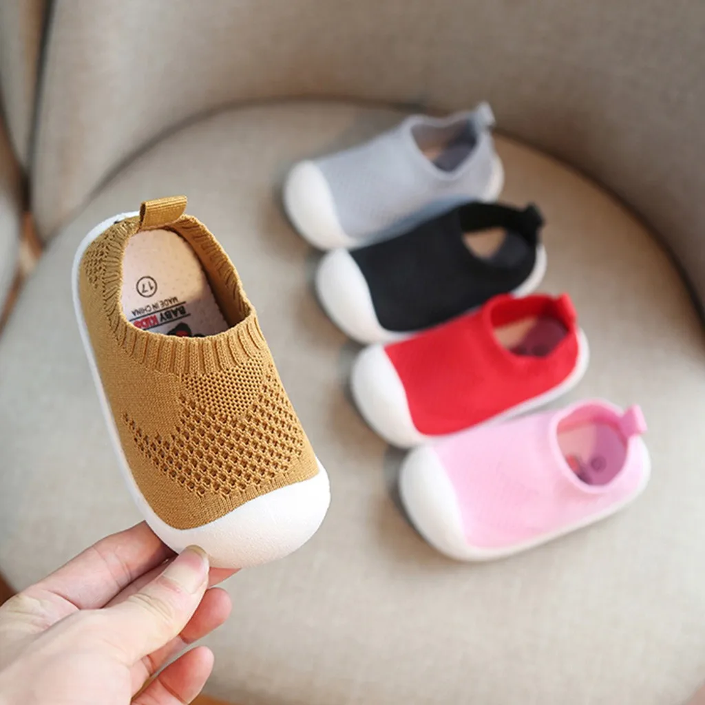 Toddler Infant Kids Baby Girls Boys Casual Candy Color Mesh Sport Running Shoes