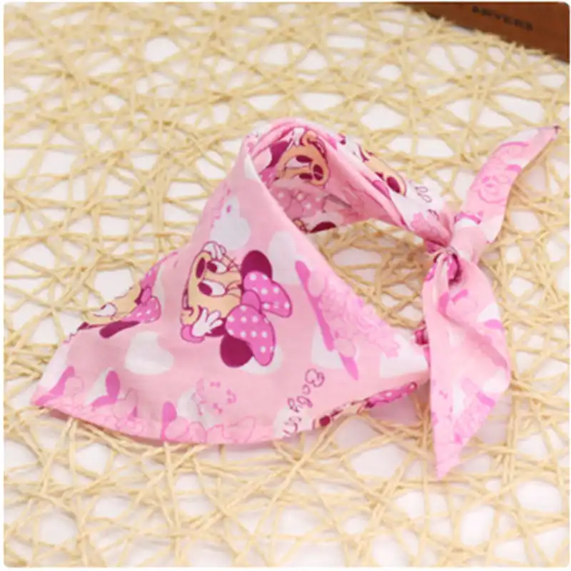 Accessoires Mascotas Chien Chat Cou Mickey Minnie Motif écharpe Cravate Bandana Accessoires Pour Animaux Toilettage Chien Fournitures Chien Bandana