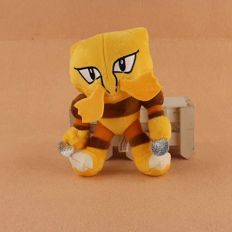 17cm Cute Alakazam Foodin Plush Soft Stuffed Animals Doll Toys For Kids Birthday Gifts