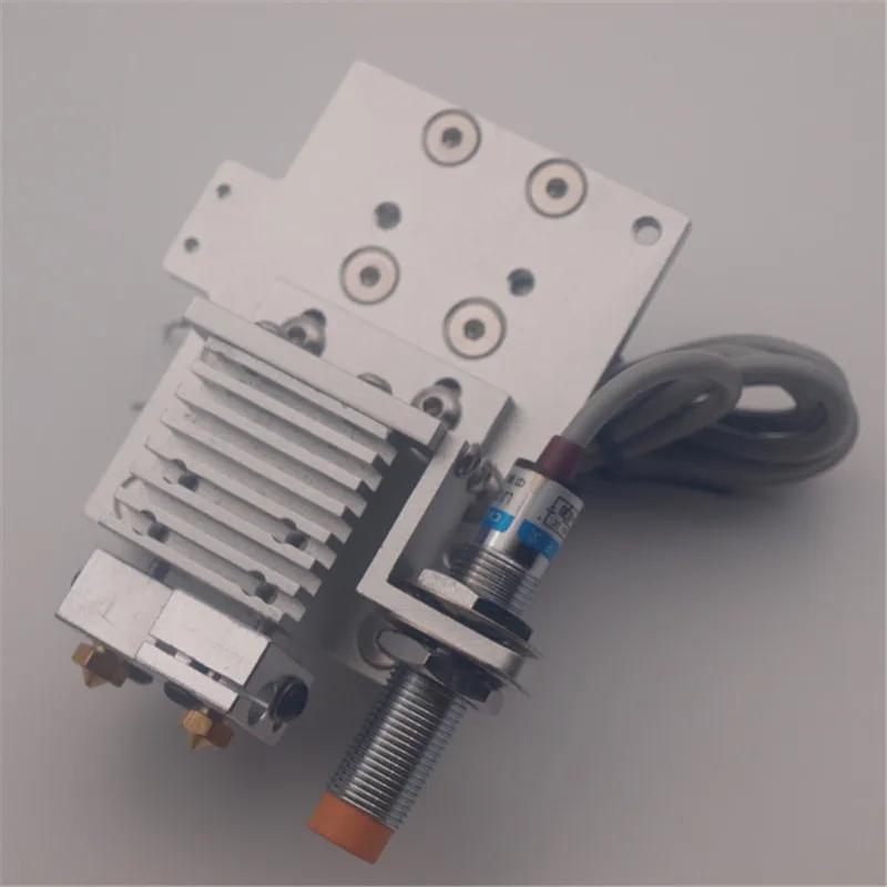 

Reprap Prusa i3 X-carriage mount Chimera / Cyclops Bowden hotend kit 1.75mm and Inductive Sensor Auto-Leveling Probe