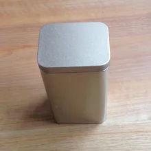 7,2X5,8X12,4 см прямоугольная Серебряная чайная коробка ювелирный подарочный контейнер коробка для еды