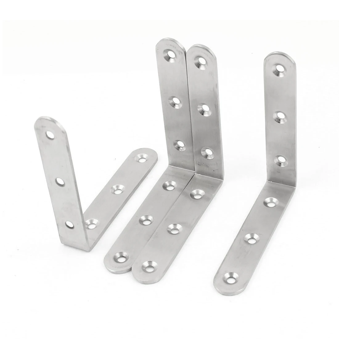 

Useful 4 x Stainless Steel Shelf Support Corner Brace Angle Bracket 100x100mm
