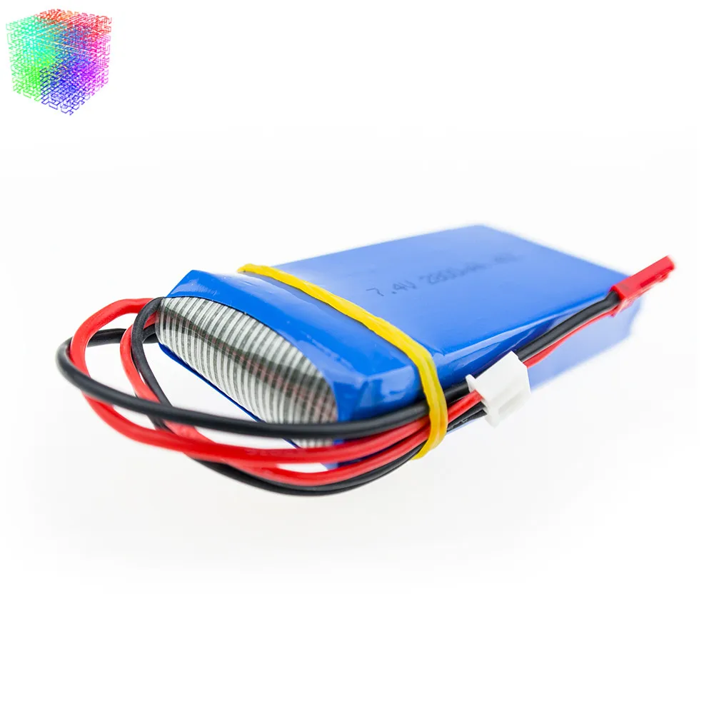 1 шт. Lipo аккумулятор 7 4 В 2800 мАч 2s для WLToys V262 V333 V323 V666 RC вертолет Quadcopter drone|lipo battery