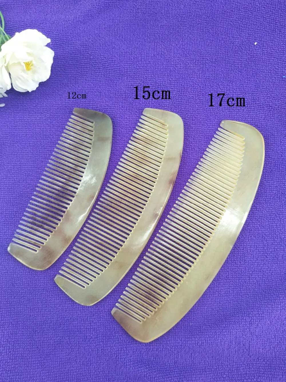 

2017 Natural Amber Ox Horn Comb Of Hair No Static Health Care Hair Brush Hairdressing Comb For Hair Free Shippin