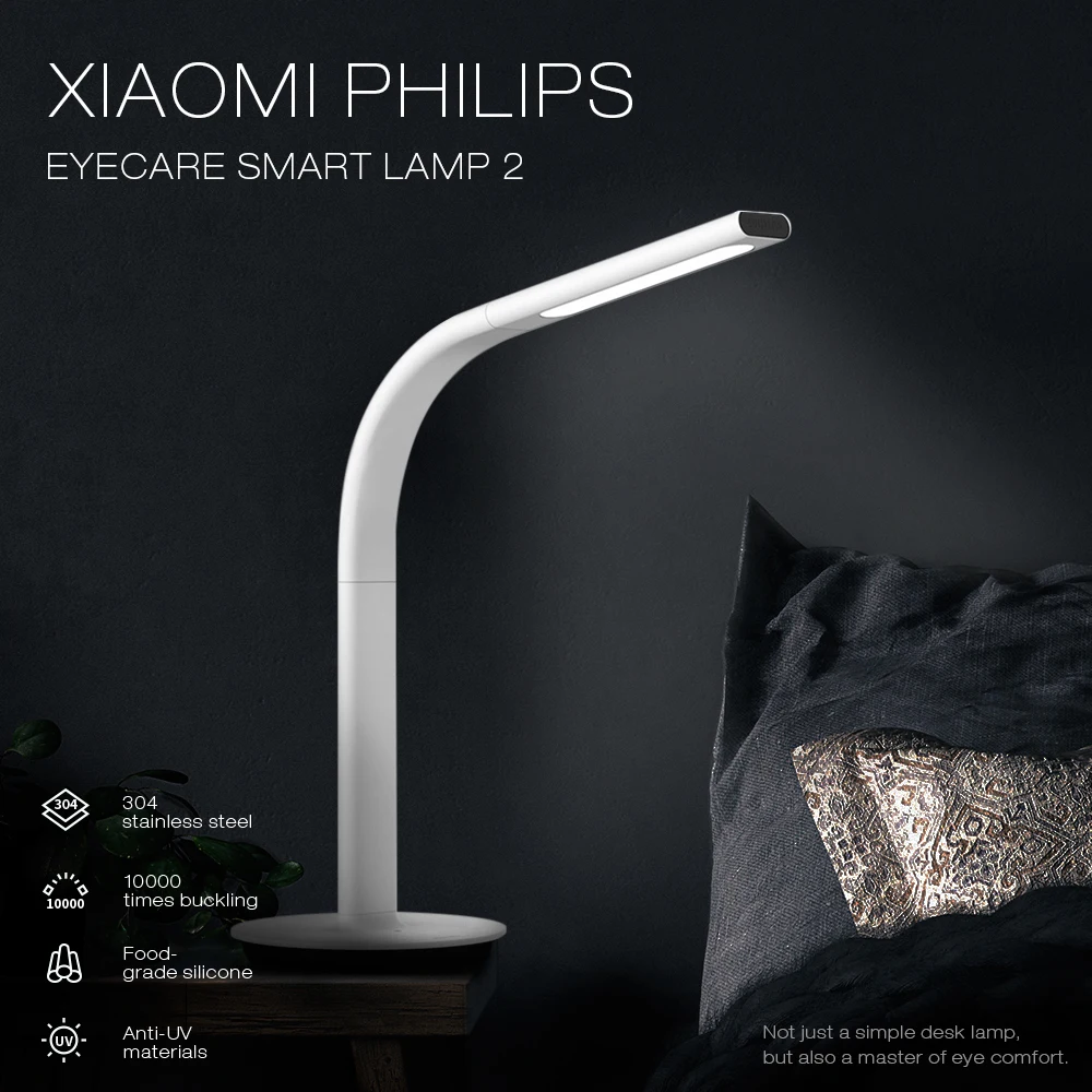  Xiaomi Mijia Eyecare Smart Desk Lamp 2 Wifi Indoor LED Table Reading Light Anti eye strain Dimming 