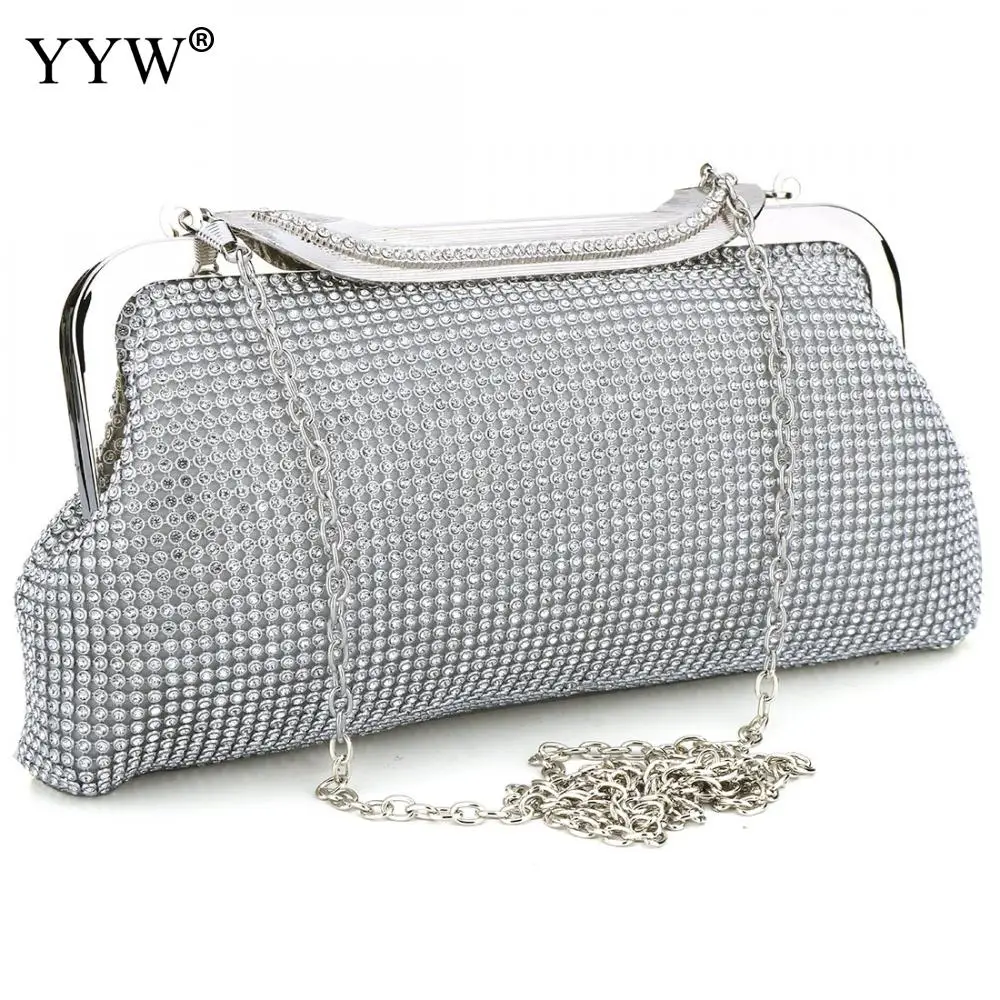 

High Quality Clutch Bag Diamonds Chain Evening Bag Brand Luxury Women'S Handbags Wholesale Lady'S Shoulder Bag Sac A Main Bolso