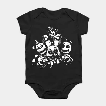 

Baby Onesie Baby Bodysuits kid t shirt mieszne-M-czy-ni- -Kobiety-nowo- -FNAF-Zabawki-Zwierz-ta-Freddy-Chica