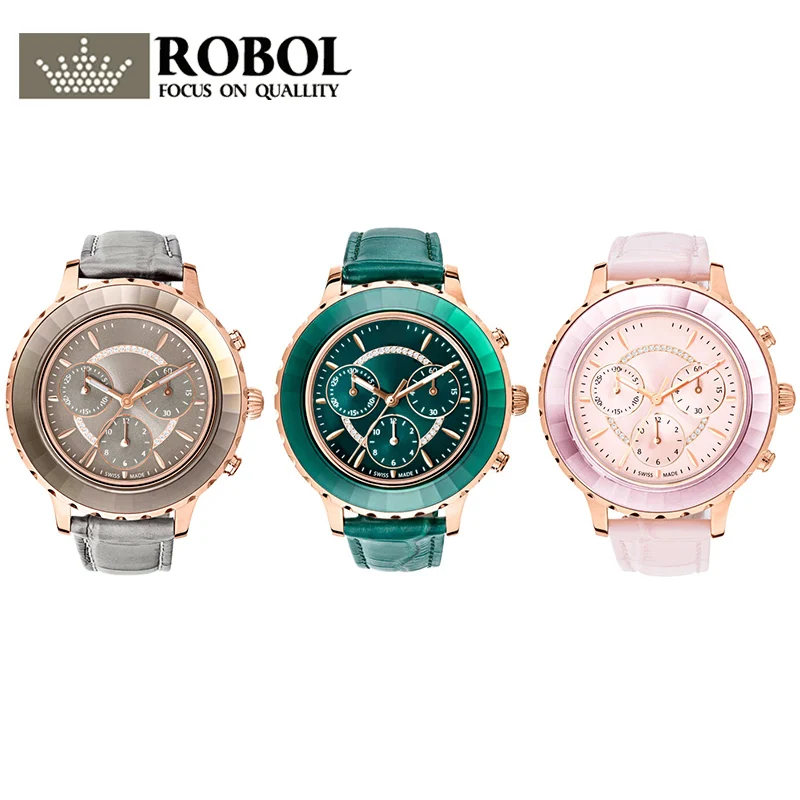 

High Quality Original Fashion Casual Three-eye Watch Men and Women Couple Watch Belt Quartz Watch High-end Gift Free Shipping