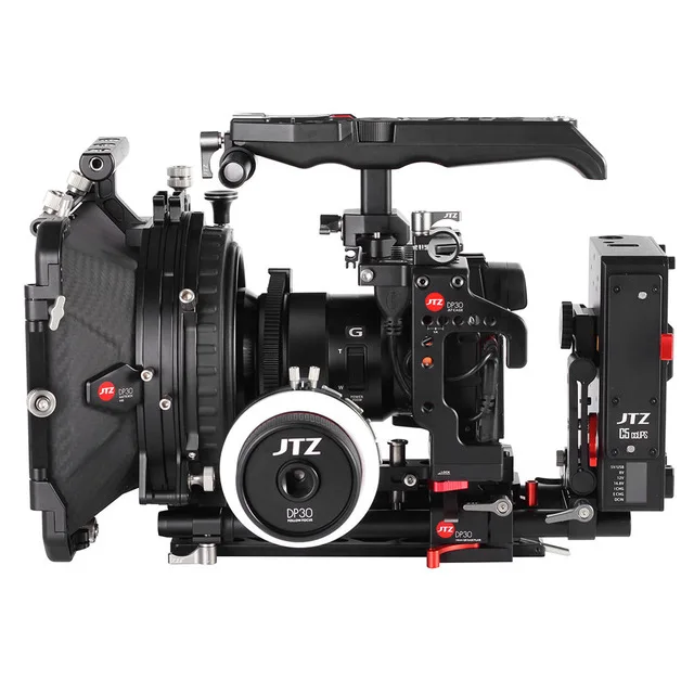 Jtz Dp30 Camera Cage Baseplate Matte Box Follow Focus Rig Kit Per Panasonic Gh3 Gh4 Gh5 Gh5S