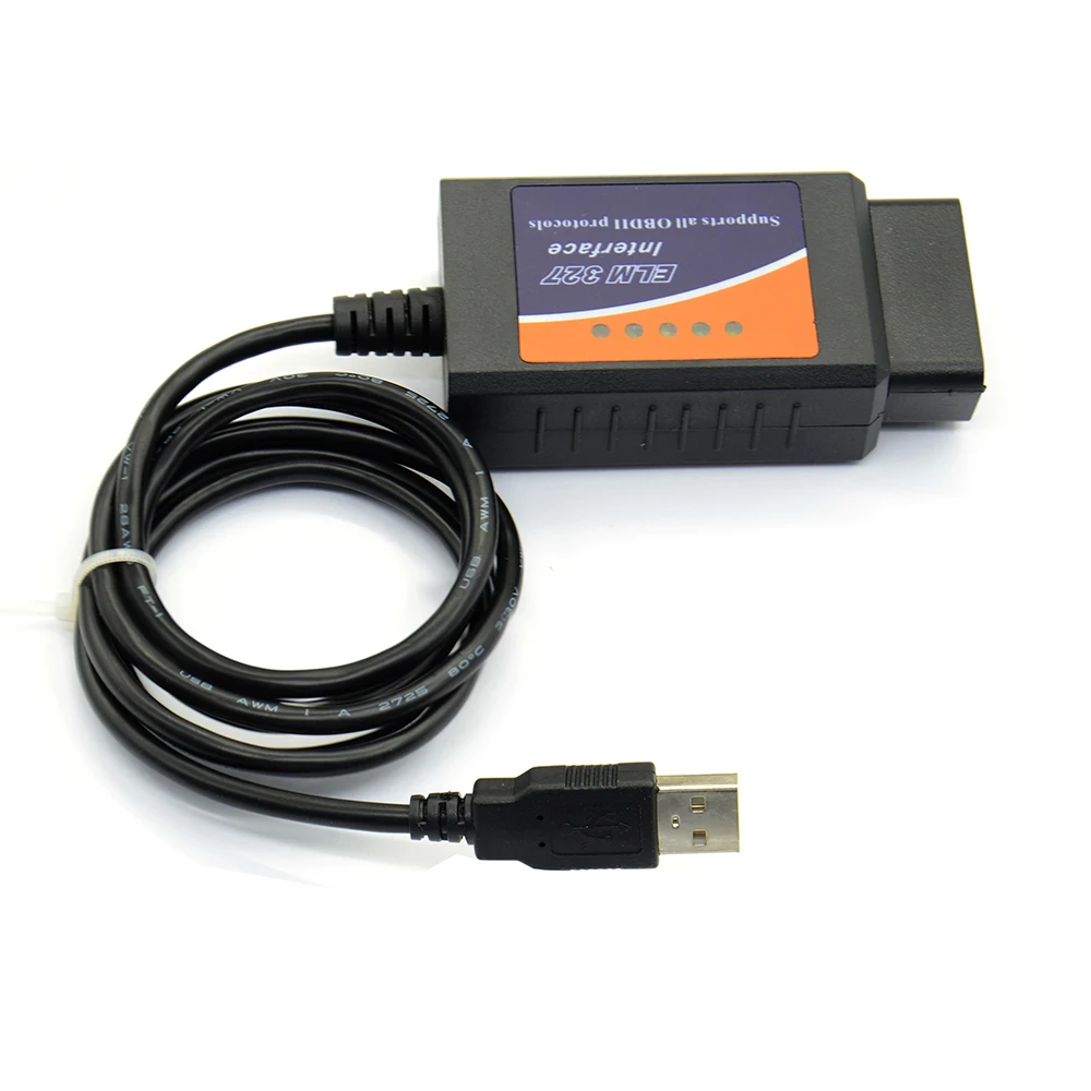 Новейший автомобильный диагностический сканер ELM327 USB V1.5 OBD2 интерфейс ELM 327 в 1 5 OBDII