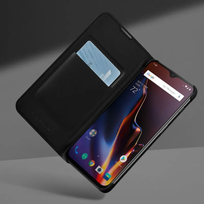 Чехол для oneplus 6 T,, официальный защитный чехол, силиконовый нейлоновый чехол Karbon, кожаный чехол-книжка one plus 6